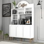 Hanah Home Lyon 120 Blanco y Nogal